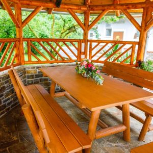 garten sitzgruppe rundholz